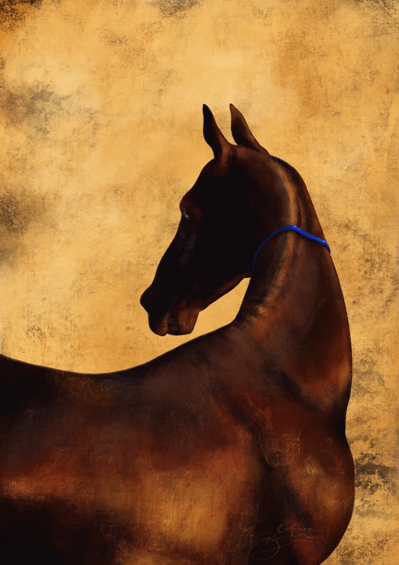 Blue string/digital artwork/2023